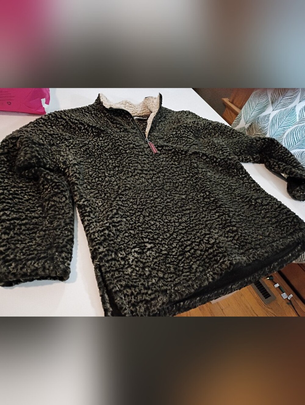 CARBON2COLBALT SHERPA FLEECE PULLOVER L